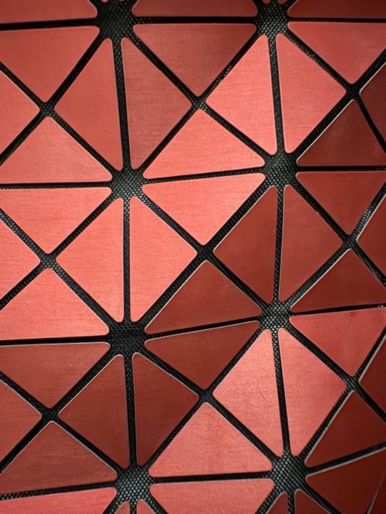 Isabelle Red Geometric Vegan Tote Bag - Picture 6 of 6